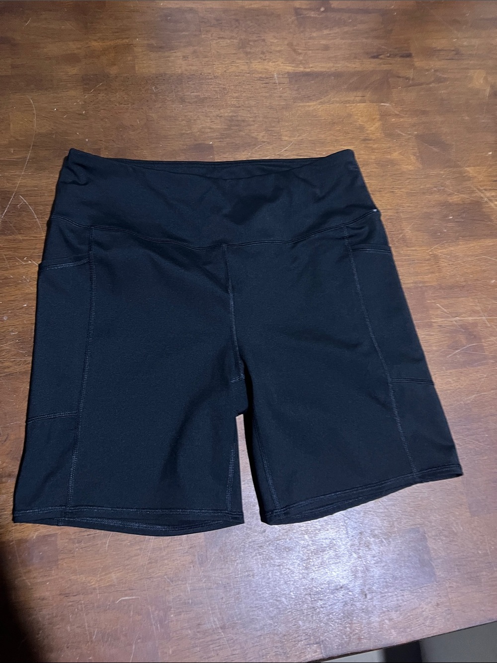 Women’s Black High-Waist Active Shorts
